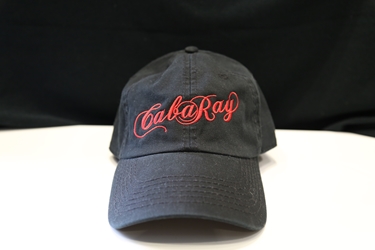 Black Embroidered CabaRay Low Cap 