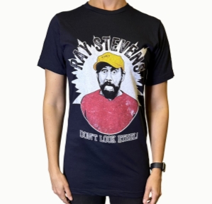 Don't Look Ethel Tee in Dark Blue 