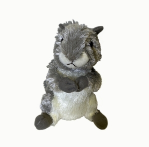 Gray stuffed squirrel 